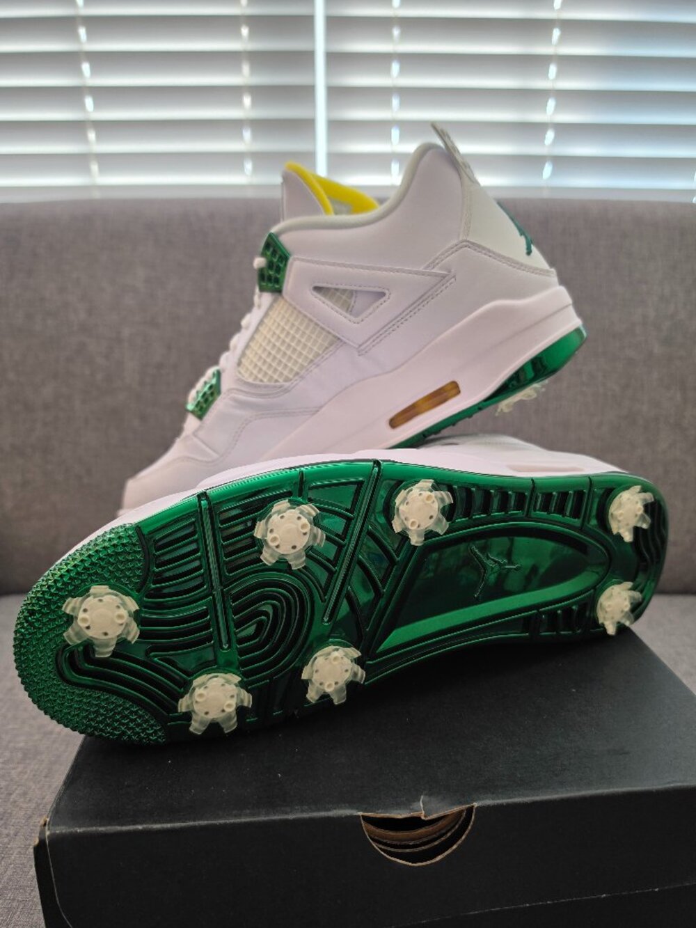 *RARE + MINT Condition* Nike Air Jordan IV NRG Golf "The Masters Tournament" - Picture 4 of 6